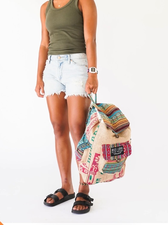 RICE LOVE Recycled Travel Backpack Agra - New main image 8